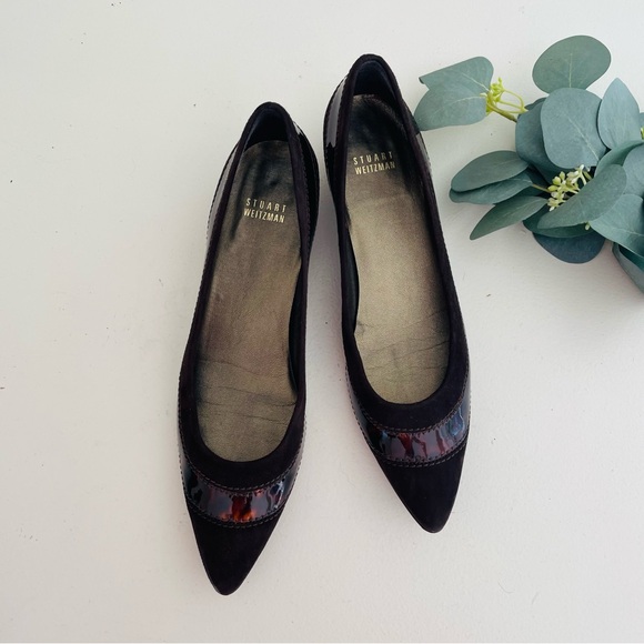 Stuart Weitzman Tier Cola Suede Kitten Heels - Picture 1 of 9